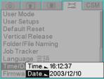Configuring your Camera Time and Date A time and date stamp is associated with each image file.