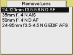 Choose Lens Optimization from the Capture menu, choose Setup, then choose Remove Lens. 2.
