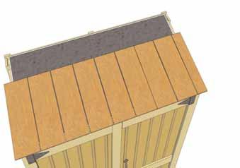 Position and secure a 2 3/4 wide x 16 long shingle on opposite corner.