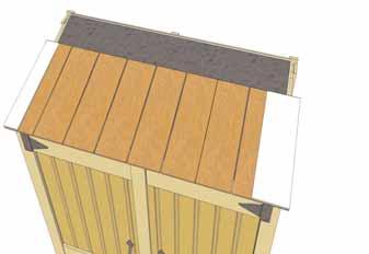Space remaining 5 1/2 wide x 16 long shingles between both outside shingles leaving an 1/8