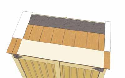 Choose remaining 2nd row of 5 1/2 wide Shingles and place on top of 1st row.
