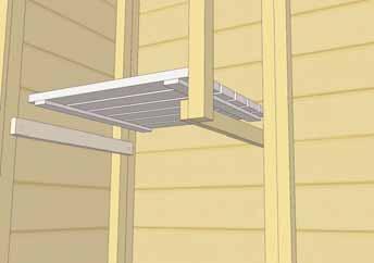 on Vertical Shelf Support and Rear Wall