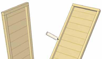 Make sure walls are in correct orientation (Siding cut flush with