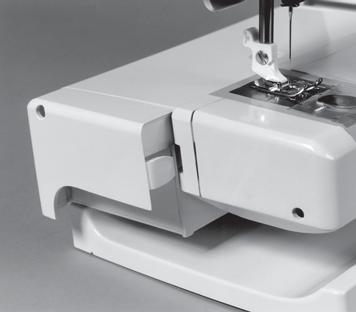 To facilitate sewing trouser legs and sleeve hems use the free arm. 4. To replace the Accessory Tray, slide it tight onto the machine. 5.