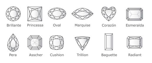 4.2. The shape of the diamond: Previously we spoke about diamonds in the rough. The natural shapes of diamonds in nature are very different.