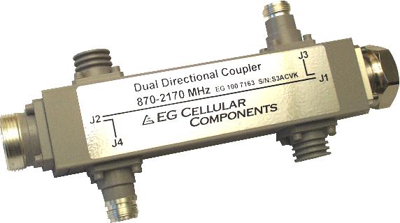 Dual Directional Coupler 20 db 870-2170 MHz GSM-R, GSM900, GSM1800, UMTS Broadband, 870-2170 MHz Couples off signals to a repeater The dual directional coupler is specifically designed to