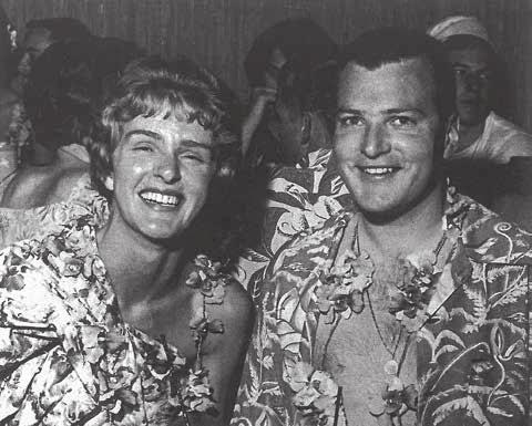 More than good sports A love-love relationship courted at Cal Sue and Bob Crawford at a South Sea Party, Spring 1962 Robert 62 and Susan 62, C.Mult.