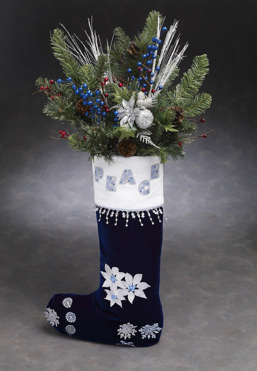 Velvet Heirloom Christmas Stocking Create a one-of-a-kind heirloom Christmas stocking for your fireplace mantel.