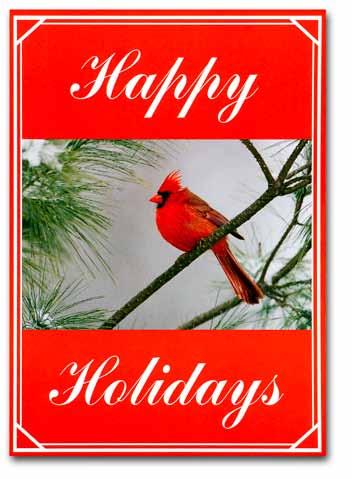 card Item # PH00127 - Tier 1 Proud Cardinal Greetings Wintery