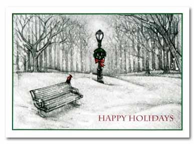 Stuff all of your warmest holiday wishes into this card showcasing three