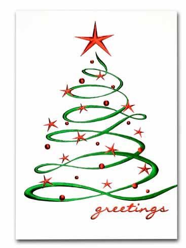standout greeting Item # PH00140 - Tier 3 Swirling Christmas Tree
