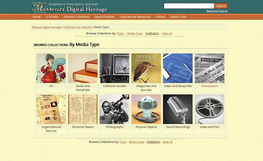 This is particularly helpful when looking for the list of digitized newspaper collections.
