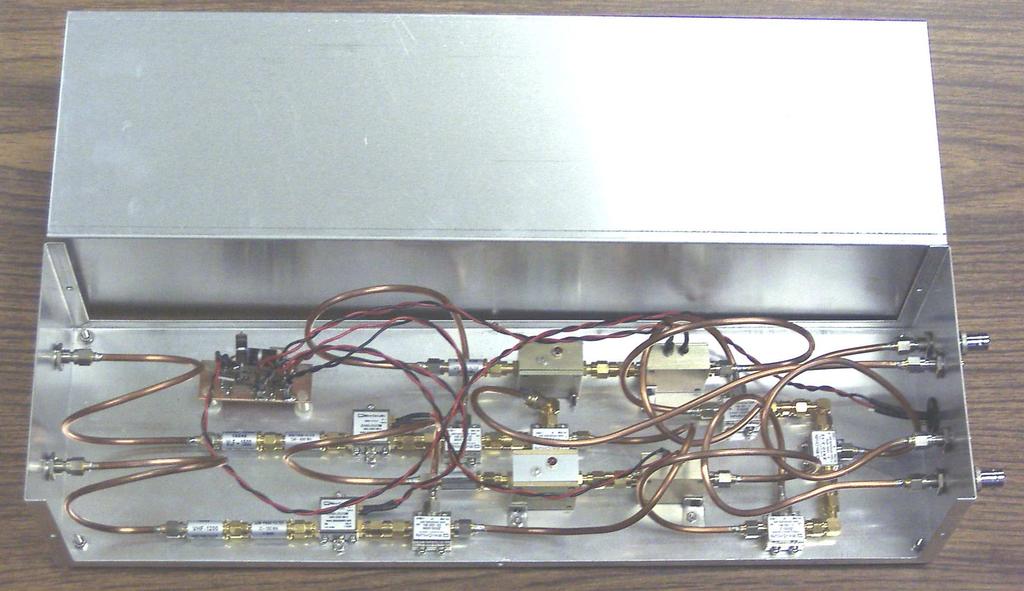 Figure 3.4: Photograph of the receiver box section with the cover removed. Figure 3.