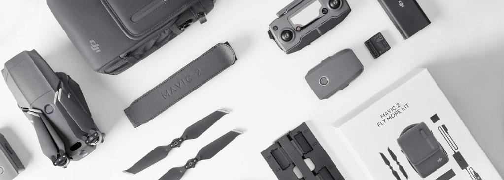 Accessories Powerful Accessories to Unlock Your Creativity Mavic 2 Fly More Kit The Mavic 2 Fly More Kit includes two Intelligent Flight Batteries, a Mavic 2 Car Charger, a Battery Charging Hub, and