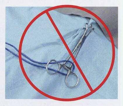 Hazardous practices to be aware of: > Buzzing the hemostat: touching the active electrode to a hemostat (or several hemostats) clamped to tissue in order to save time.