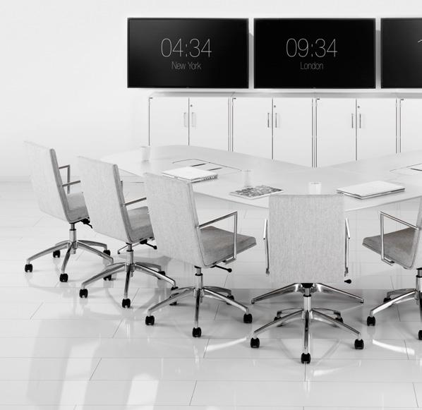 EFG HideTech is designed to suit all kinds of meetings. Large and small, with or without video conferencing. With access to power and data right in the table.