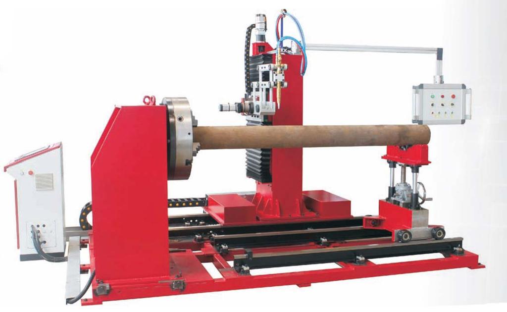 CNC PIPE CUTTING MACHINE ProCut Flame & Plasma Pipe Cutting & Profiling Machine 3 Axis or 2-6 Axis This system is used for steel and/or nonferrous pipe requirements.