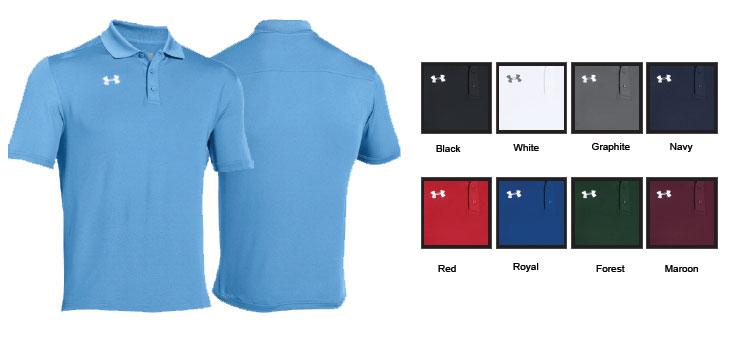 00 UA RIVAL POLO Textured fabric is soft, light. Material wicks sweat & dries fast.