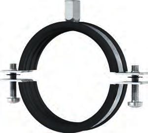 Residential pipe ring MP-HI Light-duty pipe installation up to 6 diameter Fastening drinking water pipes and heating pipes in residential and industrial construction Gas distribution pipes Two-screw