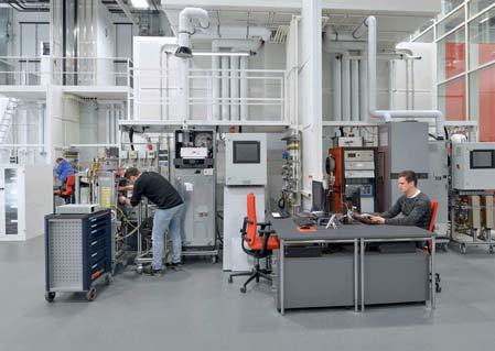 Test rig The Viessmann Technology Centre is equipped with 110 test rigs for testing heat generators under a whole