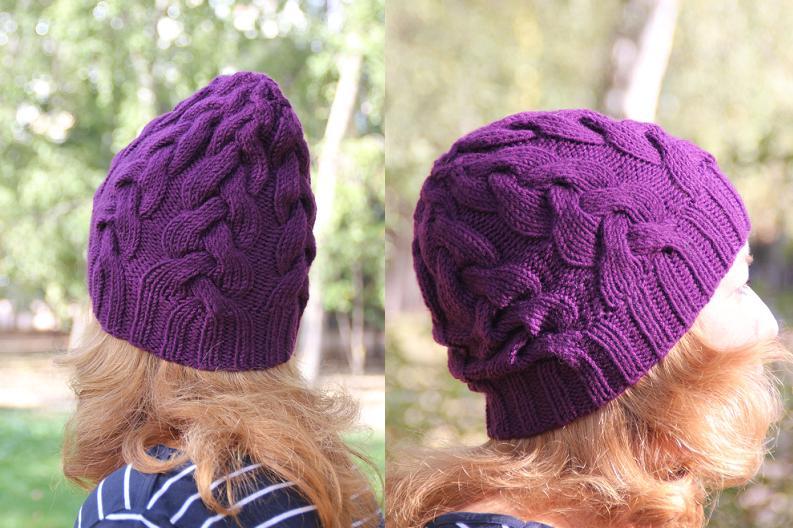 Simple Cables Hat by Julia Gutkovskaya To fit a head of 54-58 cm The hat is knitted in the round, seamlessly. Materials: Yarn Alize Lana Gold (51% Acrylic, 49% Wool, 262 yards 3.