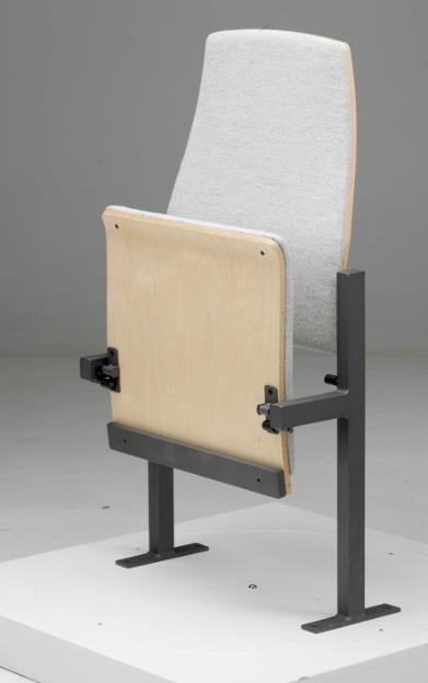 EDU Edu auditorium seats have molded plywood seat and back. Edu takes up less than 30 cm of depth and so it is especially suitable for smaller spaces. Construction: Steel tube 30 x 40 mm.