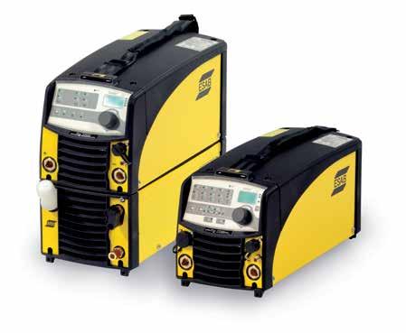 CADDY TIG 1500i AND 2200i DC PROFESSIONAL TIG WELDING OF ALLOYED, UNALLOYED AND STAINLESS STEELS The Caddy s are equipped with large OKC 50 welding current connections to withstand heavy loads.