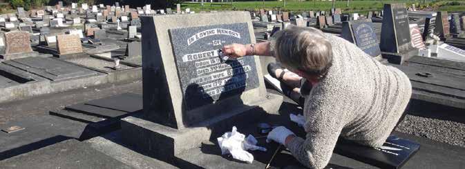 Maintenance of headstones is the responsibility of the family. Contact a Monumental Mason for assistance.
