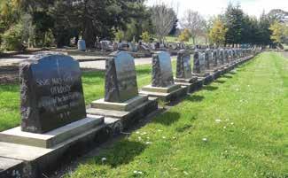 Families may decorate graves of lawn plots for up to five years (conditions apply, refer to page 9. Sections J, L, M, P, Q, R, S, U, V.