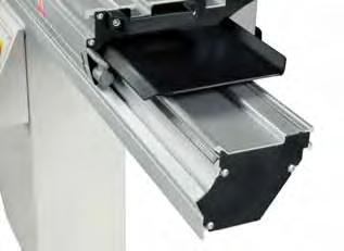 A smooth operating motion is guaranteed over time by the system of sliding bearings running