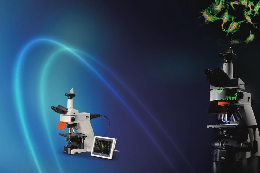 Feel the evolution Compact research microscope with superior optical performance Nikon has drawn on its proven optics and mechanical design technologies to develop the compact and high-performance