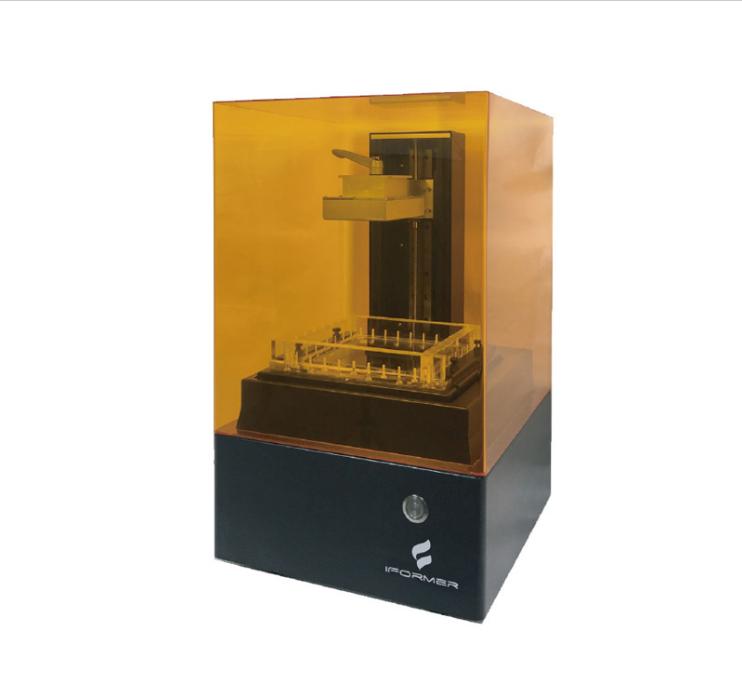 Stereolithography - SLA Stereolithography is a 3D printing process that uses a UV laser to treat liquid resin into hardened plastic.