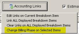 In additin, if the cst breakdwn items were already linked t the accunting system, the accunting links will remain in place under the new COR s that any changes t the breakdwn items are carried ver t