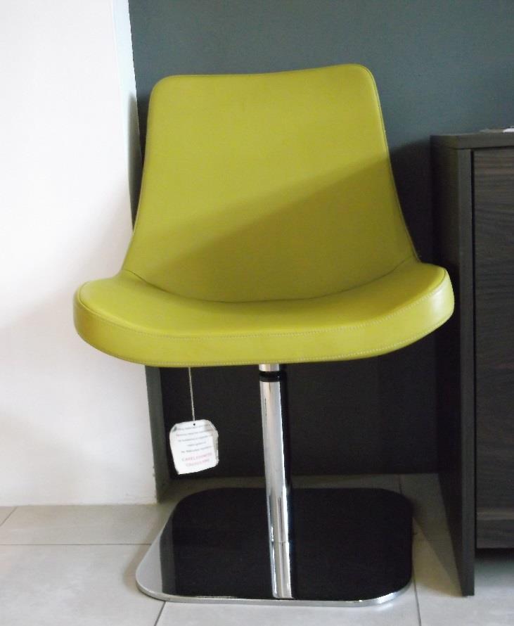 Mod. HE Partner: TONON Swivel chair dimensions: W58cm x D64cm x H86cm Colours/finishes: Lime green