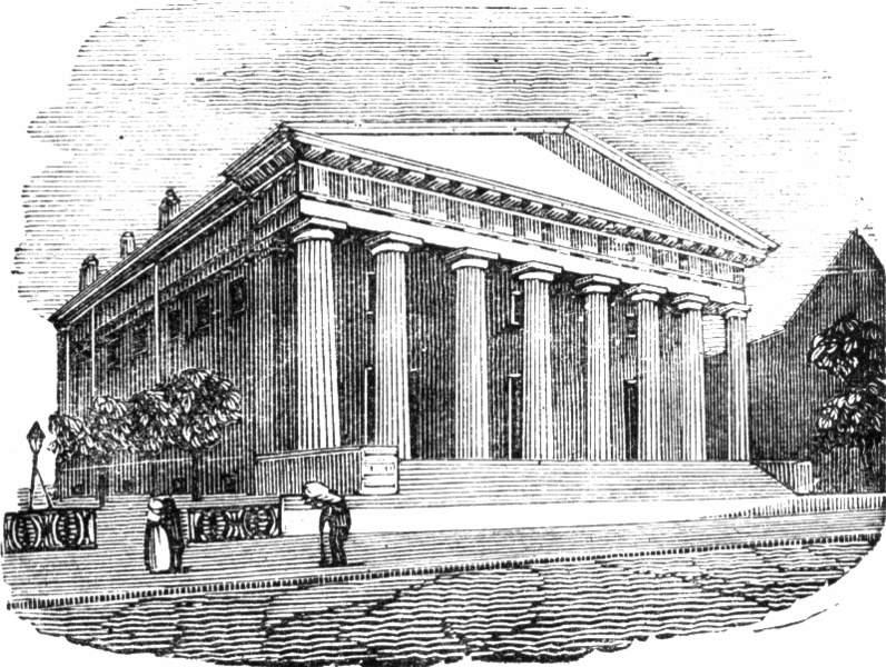 President Madison signed a bill creating the Second Bank of the United States. The Second Bank of the United States was in existence from 1817-1836. It was housed in this building from 1824-1836.