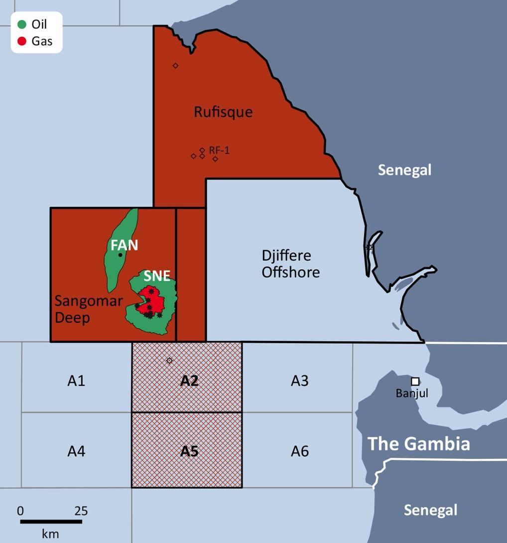 The Gambia licence acquisitions In line with FAR s strategy to focus on NW African shelf following Senegal success FAR payment of US$5.