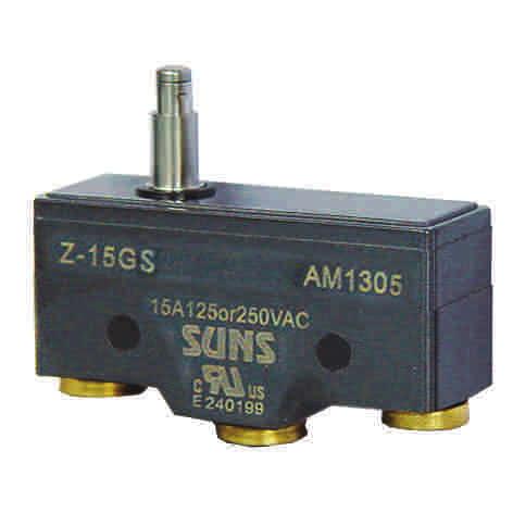 GENERAL-PURPOSE MICRO SWITCHES Z-15 SERIES OFmax 3.43N RFmin 1.
