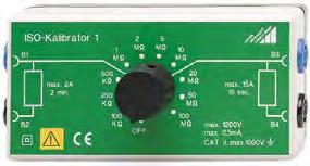 Accessories (not included) ISO Calibrator 1 Calibration adapter for rapid, efficient testing of