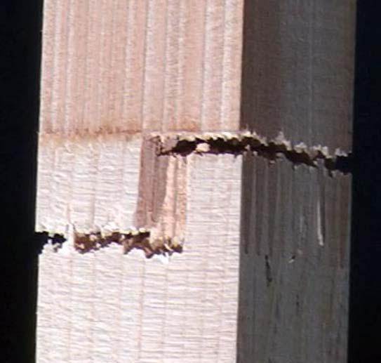wood or yielding failure of the fasteners.