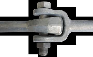 The No-Wrench Screw Anchor consists of a drop-forged steel Thimbleye eye or Tripleye eye rod welded to a steel helix.