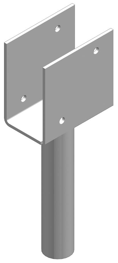 Timber Support Brackets These brackets are used to connect timbers or girder beams to helical piles. The split bracket design is more universal because beam thickness or tolerance is not a problem.