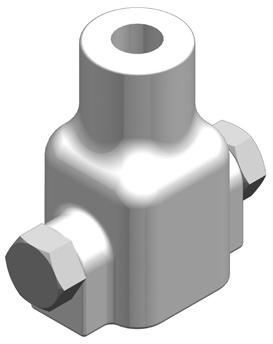 Square Shaft Threaded Bar Adapters (See Table 9 on Page 4 for Mechanical Limits) Threaded for Williams Form Bar SS Bar Adapters for SS125, SS1375, SS5, and SS150 Cast Square Bar Transitions 1 1 4"