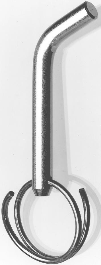 Dimensions Bent Arm Pin and Coil Lock Assembly Size C303-1226 3" x 5 8" C303-1225 3 1 2" x 3 4" C303-1227 5" x 3 4" C303-1223 4 1 2" x 1 2" Shown here as used WITH a Kelly Bar Adapter.
