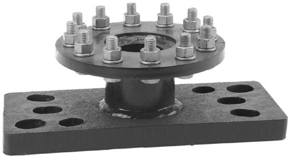 C303-0139 connects direct to a Kelly bar adapter with (6) 1 2" furnished bolts. C303-0684 includes (12) 5 8" bolts. Catalog Bolt Circle, Holes Approx.