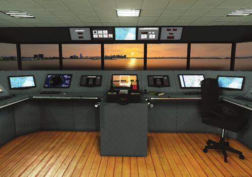 Our simulators can be integrated with sophisticated radar technology, ECDIS