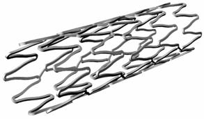 Stent As part of the angioplasty procedure, a crimper is used to crimp the stent around an uninflated balloon located at the tip of a