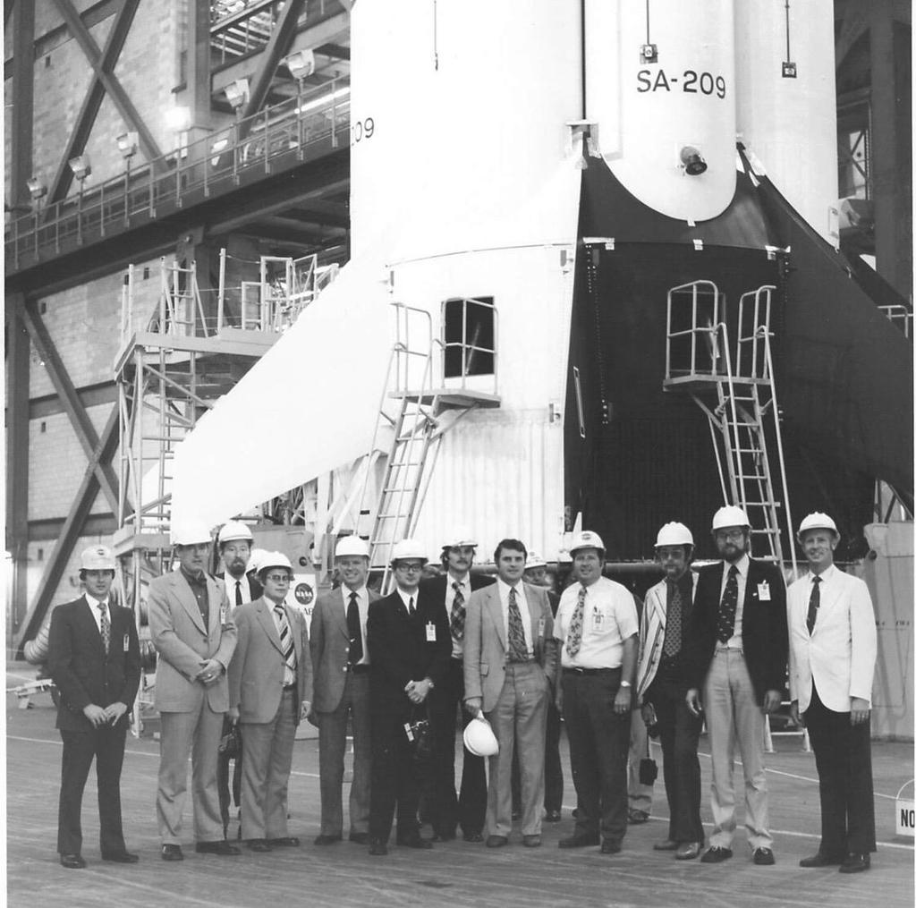 ESA/Industry Spacelab Team 1973 in front of the Skylab