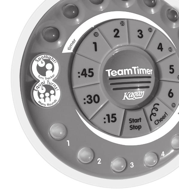 respectively). Hold down the desired Time button until the TeamTimer states the time selected.