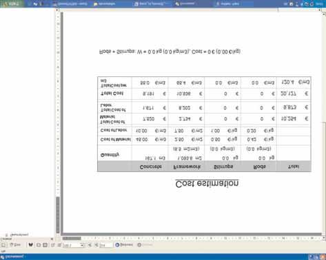 Bill of Materials & Cost Estimation Based upon preset material and labor unit