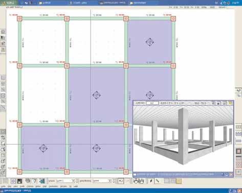 2D& 3D Visual Input The structural Engineer can introduce the concrete building framework by graphically describing its